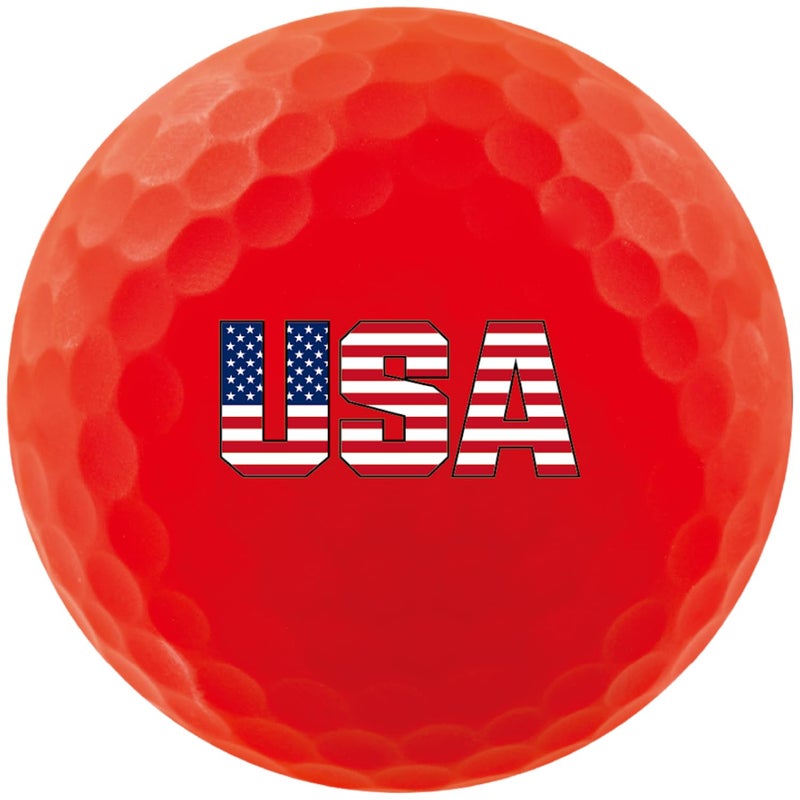 Volvik unisex adult Other Golf Ball, Red/Blue/White, 6 pack US - Image 4